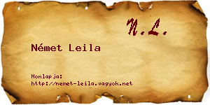 Német Leila névjegykártya